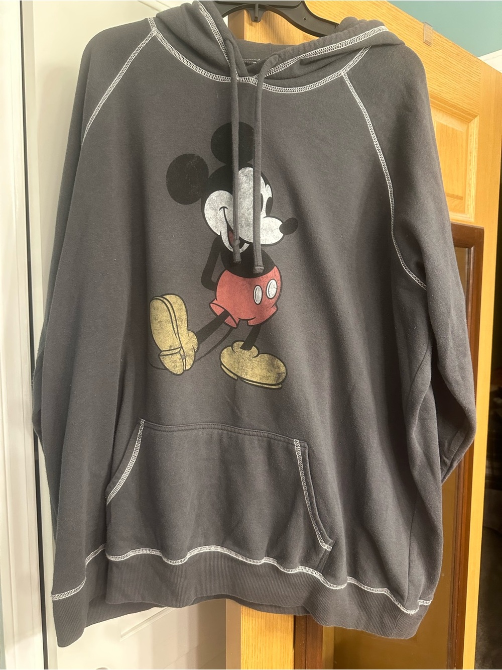 Torrid Dark Gray Mickey Mouse Graphic Hoodie Sweatshirt